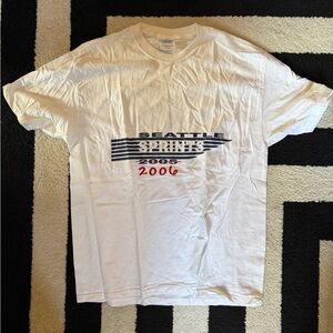 Graphic Tee - “Seattle Sprints” - White, Size L